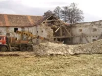 Likvidace objektu stodoly v obci Kokovice