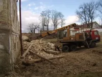 Likvidace objektu stodoly v obci Kokovice