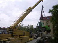 Stavba mostu v Rakovníku